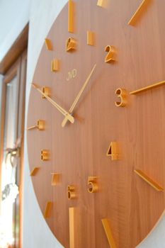 Duży zegar ścienny duży drewniany 70 cm HC701.1 imitacja drewna. Duży zegar ścienny nowoczesny (10).JPG