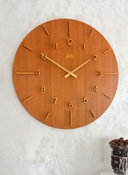 Duży zegar ścienny duży drewniany 70 cm HC701.1 imitacja drewna. Duży zegar ścienny nowoczesny (2).JPG