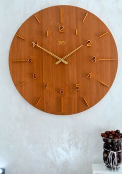 Duży zegar ścienny duży drewniany 70 cm HC701.1 imitacja drewna. Duży zegar ścienny nowoczesny (7).JPG