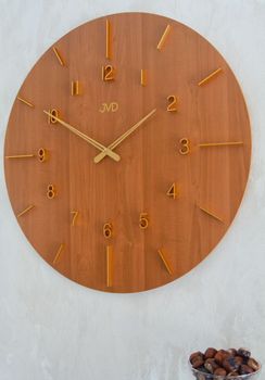 Duży zegar ścienny duży drewniany 70 cm HC701.1 imitacja drewna. Duży zegar ścienny nowoczesny (8).JPG