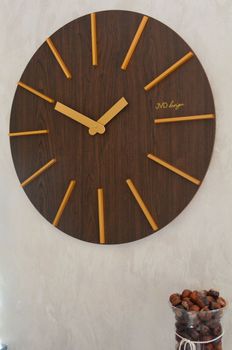 Zegar ścienny duży drewniany 70 cm HC702.1 ciemny brąz. Zegar ścienny nowoczesny. Duży zegar ścienny nowoczesny.  (3).JPG