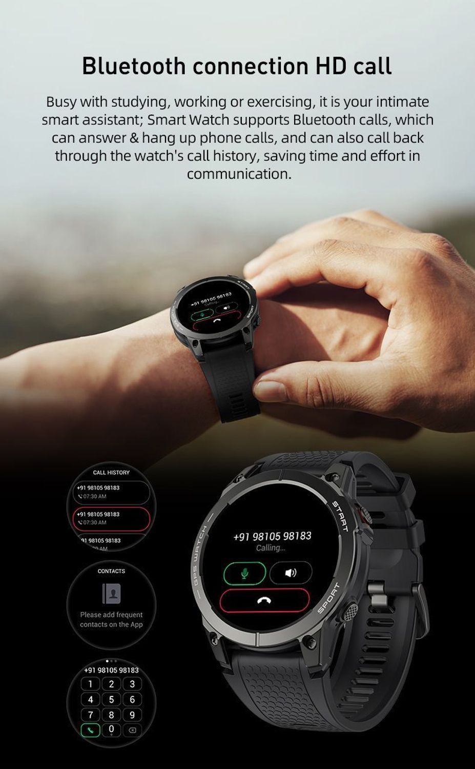 Smartwatch HC87 marki Hagen – AMOLED 1,43, wbudowany GPS, pulsometr, SpO₂, rozmowy Bluetooth, 100 trybów sportowych i IP68. Idealny dla aktywnych!1.jpg