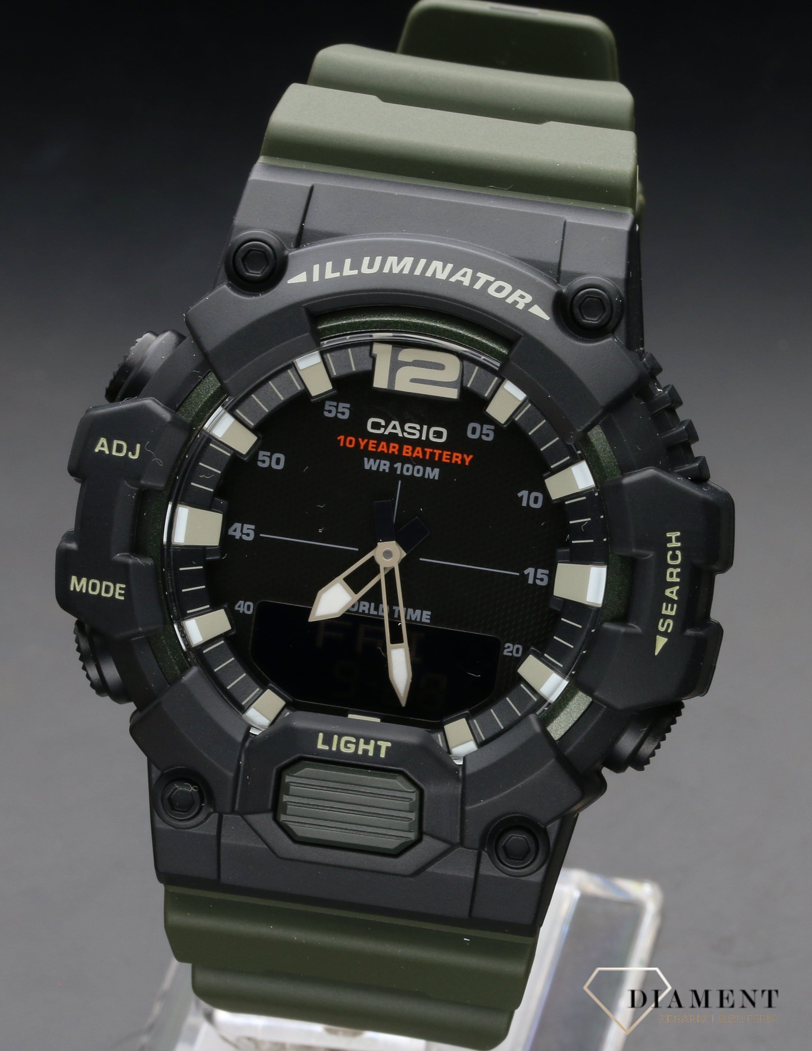 Męski zegarek analogowo-cyfrowy CASIO HDC-700-3AVEF.jpg