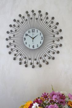 Zegar ścienny 60 cm czarny 'Kryształowa ściana' JVD HJ23.2 ✓Zegary ścienne 60 cm ✓Zegar ścienny duży✓Nowoczesne zegary✓ Ekskluzywne zegary na ścianę ✓ Kurier Gratis 24h✓ (2).JPG