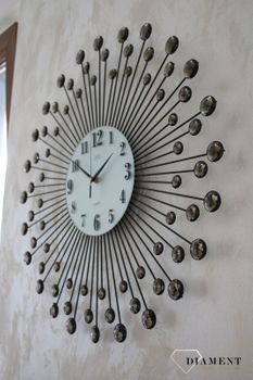 Zegar ścienny 60 cm czarny 'Kryształowa ściana' JVD HJ23.2 ✓Zegary ścienne 60 cm ✓Zegar ścienny duży✓Nowoczesne zegary✓ Ekskluzywne zegary na ścianę ✓ Kurier Gratis 24h✓ (6).JPG