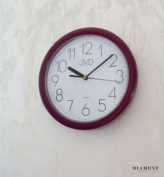 Zegar na ścianę fioletowy 25 cm JVD HP612.10 ✓Zegary ścienne✓ Zegar ścienny ✓Nowoczesne zegary (1).JPG