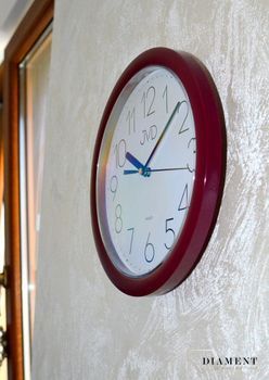 Zegar na ścianę fioletowy 25 cm JVD HP612.10 ✓Zegary ścienne✓ Zegar ścienny ✓Nowoczesne zegary (7).JPG