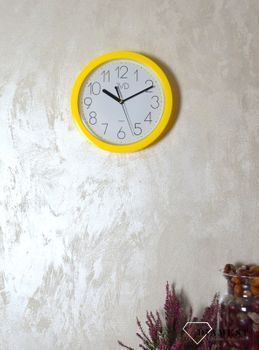 Zegar na ścianę żółty 25 cm✓ Zegar w kolorze żółtym  ✓Zegary ścienne✓ Zegar ścienny ✓Nowoczesne zegary (2).JPG