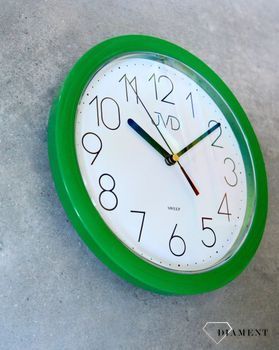 Zegar na ścianę zielony JVD 25 cm HP612.13  ✓Zegary ścienne✓ Zegar ścienny ✓Nowoczesne zegary✓ Autoryzowany sklep (1).JPG