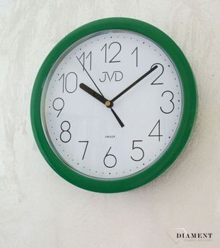 Zegar na ścianę zielony JVD 25 cm HP612.13  ✓Zegary ścienne✓ Zegar ścienny ✓Nowoczesne zegary✓ Autoryzowany sklep (2).JPG