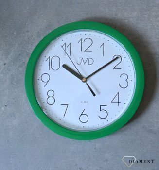 Zegar na ścianę zielony JVD 25 cm HP612.13  ✓Zegary ścienne✓ Zegar ścienny ✓Nowoczesne zegary✓ Autoryzowany sklep (4).JPG