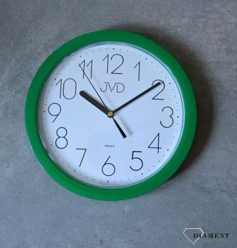 Zegar na ścianę zielony JVD 25 cm HP612.13  ✓Zegary ścienne✓ Zegar ścienny ✓Nowoczesne zegary✓ Autoryzowany sklep (5).JPG