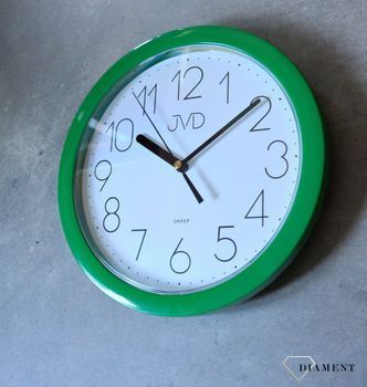 Zegar na ścianę zielony JVD 25 cm HP612.13  ✓Zegary ścienne✓ Zegar ścienny ✓Nowoczesne zegary✓ Autoryzowany sklep (6).JPG