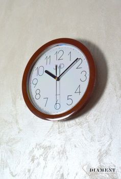 Zegar na ścianę do pokoju brązowy✓Zegary ścienne brązowe ✓Zegar ścienny koloru brązowego ✓Nowoczesne zegary (2).JPG