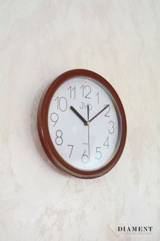 Zegar na ścianę do pokoju brązowy✓Zegary ścienne brązowe ✓Zegar ścienny koloru brązowego ✓Nowoczesne zegary (4).JPG