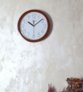 Zegar na ścianę do pokoju brązowy✓Zegary ścienne brązowe ✓Zegar ścienny koloru brązowego ✓Nowoczesne zegary (7).JPG