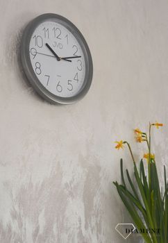 Zegar na ścianę szary 25 cm  ✓Zegary ścienne✓ Zegar ścienny ✓Nowoczesne zegary✓ Autoryzowany sklep✓ Kurier Gratis 24h✓ Gwarancja najniższej ceny✓Zwrot 30 dni✓Negocjacje ➤Zapraszamy! (1).JPG