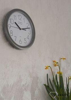 Zegar na ścianę szary 25 cm  ✓Zegary ścienne✓ Zegar ścienny ✓Nowoczesne zegary✓ Autoryzowany sklep✓ Kurier Gratis 24h✓ Gwarancja najniższej ceny✓Zwrot 30 dni✓Negocjacje ➤Zapraszamy! (2).JPG