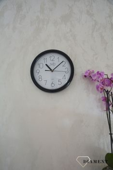 Zegar ścienny 25 cm czarny JVD HP612.3 ✓Zegary ścienne✓Zegar ścienny ✓Nowoczesne zegary✓ Autoryzowany sklep (4).JPG