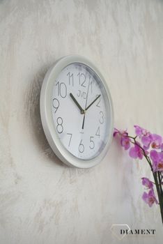 Zegar na ścianę do pokoju szary✓ Zegary ścienne✓ Zegar ścienny ✓Nowoczesne zegary (4).JPG