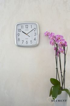 Zegar na ścianę do pokoju srebrny HP615.2  ✅ Zegar na ścianę do pokoju srebrny ✅ Zegary ścienne ✅ Nowoczesne zegary  (1).JPG