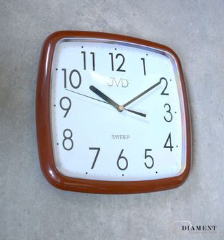 Zegar na ścianę do pokoju brązowy HP615.9 ✓Zegary ścienne✓Zegar ścienny ✓Nowoczesne zegary (1).JPG