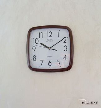Zegar na ścianę do pokoju brązowy HP615.9 ✓Zegary ścienne✓Zegar ścienny ✓Nowoczesne zegary (4).JPG
