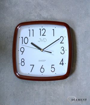 Zegar na ścianę do pokoju brązowy HP615.9 ✓Zegary ścienne✓Zegar ścienny ✓Nowoczesne zegary (6).JPG
