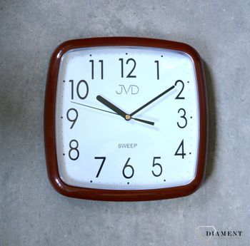 Zegar na ścianę do pokoju brązowy HP615.9 ✓Zegary ścienne✓Zegar ścienny ✓Nowoczesne zegary (7).JPG