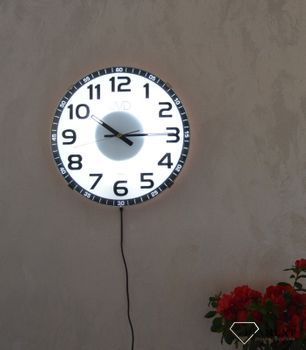 Zegar ścienny JVD z podświetleniem tarczy na pilot HPC11A. Zegar ścienny JVD w kolorze białym. Zegar ścienny (10).JPG