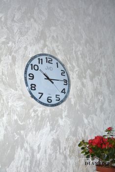 Zegar ścienny JVD z podświetleniem tarczy na pilot HPC11A. Zegar ścienny JVD w kolorze białym. Zegar ścienny (2).JPG