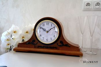 Drewniany zegar kominkowy (2).JPG
