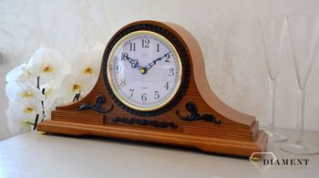 Drewniany zegar kominkowy (3).JPG