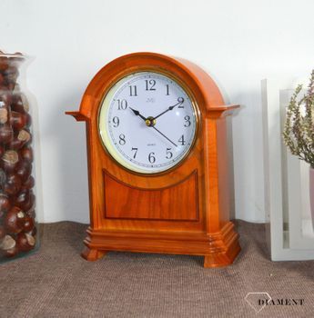 Zegar kominkowy drewniany JVD HS12.3 to zegar kominkowy wykonany z drewna w kolorze olchy. Piękny zegar do stylowego wnętrza (2).JPG