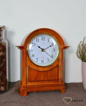 Zegar kominkowy drewniany JVD HS12.3 to zegar kominkowy wykonany z drewna w kolorze olchy. Piękny zegar do stylowego wnętrza (4).JPG