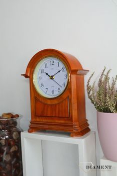 Zegar kominkowy drewniany JVD HS12.3 to zegar kominkowy wykonany z drewna w kolorze olchy. Piękny zegar do stylowego wnętrza (6).JPG