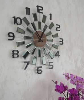 Zegar ścienny duży nowoczesny z kryształkami 49 cm JVD HT100.4 ✓Zegary ścienne DUŻY ✓ZEGAR ŚCIENNY 3D✓ Nowoczesny zegar (1).JPG