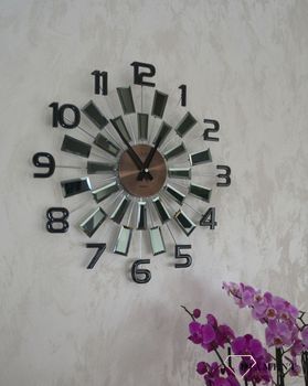 Zegar ścienny duży nowoczesny z kryształkami 49 cm JVD HT100.4 ✓Zegary ścienne DUŻY ✓ZEGAR ŚCIENNY 3D✓ Nowoczesny zegar (2).JPG