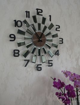Zegar ścienny duży nowoczesny z kryształkami 49 cm JVD HT100.4 ✓Zegary ścienne DUŻY ✓ZEGAR ŚCIENNY 3D✓ Nowoczesny zegar (3).JPG