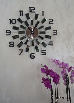 Zegar ścienny duży nowoczesny z kryształkami 49 cm JVD HT100.4 ✓Zegary ścienne DUŻY ✓ZEGAR ŚCIENNY 3D✓ Nowoczesny zegar (4).JPG