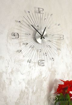 Zegar ścienny 49cm z kryształkami Cristal JVD HT104✓Zegary ścienne✓Zegar ścienny duży✓Nowoczesne zegary✓ Autoryzowany sklep✓ Kurier Gratis 24h (6).JPG