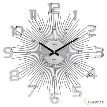 Zegar ścienny nowoczesny srebrny 49 cm JVD HT108 (1).jpg
