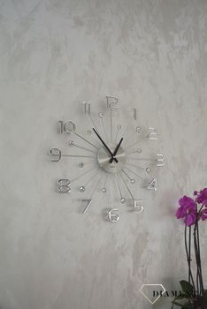 Zegar ścienny nowoczesny srebrny 49 cm JVD HT109.1 to zegar na ścianę z krysztłkami ✓Zegary ścienne DUŻY ✓ZEGAR ŚCIENNY 3D✓ Nowoczesny zegar ✓Zegar na ścianę  (4).JPG