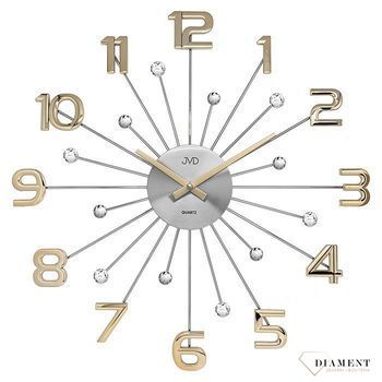 Zegar ścienny nowoczesny złoty 49 cm JVD HT109 (1).jpg