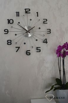 Zegar ścienny nowoczesny szary 49 cm JVD HT109.3 ✓Zegary ścienne DUŻY ✓ZEGAR ŚCIENNY 3D✓ Nowoczesny zegar ✓Zegar na ścianę ✓ Zegary i budziki w sklepie (2).JPG