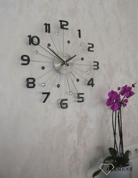 Zegar ścienny nowoczesny szary 49 cm JVD HT109.3 ✓Zegary ścienne DUŻY ✓ZEGAR ŚCIENNY 3D✓ Nowoczesny zegar ✓Zegar na ścianę ✓ Zegary i budziki w sklepie (4).JPG