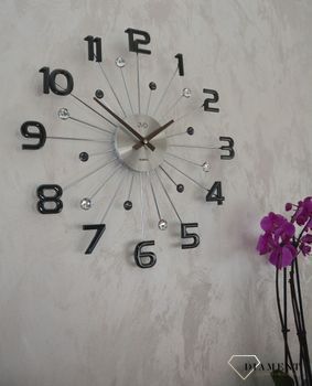 Zegar ścienny nowoczesny szary 49 cm JVD HT109.3 ✓Zegary ścienne DUŻY ✓ZEGAR ŚCIENNY 3D✓ Nowoczesny zegar ✓Zegar na ścianę ✓ Zegary i budziki w sklepie (5).JPG