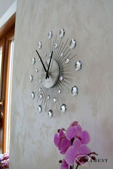 Zegar ścienny nowoczesny srebrny 35 cm JVD HT111.1 ✓Zegary ścienne DUŻY ✓ZEGAR ŚCIENNY 3D✓ Nowoczesny zegar ✓Zegar na ścianę ✓ Zegary i budziki w sklepie✓ Autoryzowany sklep✓ Kurier G (5).JPG