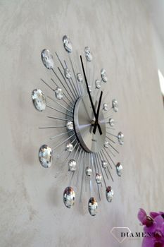 Zegar ścienny nowoczesny srebrny 35 cm JVD HT111.1 ✓Zegary ścienne DUŻY ✓ZEGAR ŚCIENNY 3D✓ Nowoczesny zegar ✓Zegar na ścianę ✓ Zegary i budziki w sklepie✓ Autoryzowany sklep✓ Kurier G (6).JPG