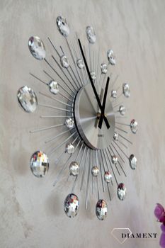 Zegar ścienny nowoczesny srebrny 35 cm JVD HT111.1 ✓Zegary ścienne DUŻY ✓ZEGAR ŚCIENNY 3D✓ Nowoczesny zegar ✓Zegar na ścianę ✓ Zegary i budziki w sklepie✓ Autoryzowany sklep✓ Kurier G (8).JPG